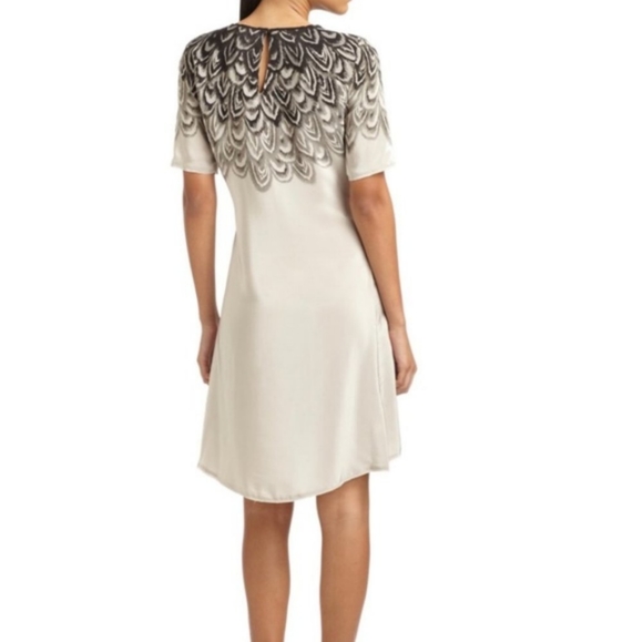 BCBGMaxAzria 100% silk feather dress S small - Picture 2 of 3